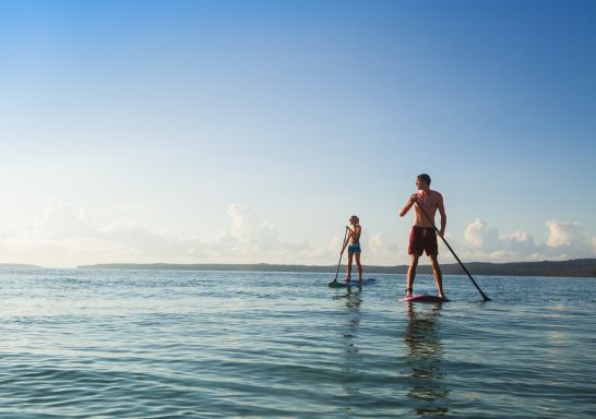 Stand-up paddle-boarding in Shoalhaven - South Coast