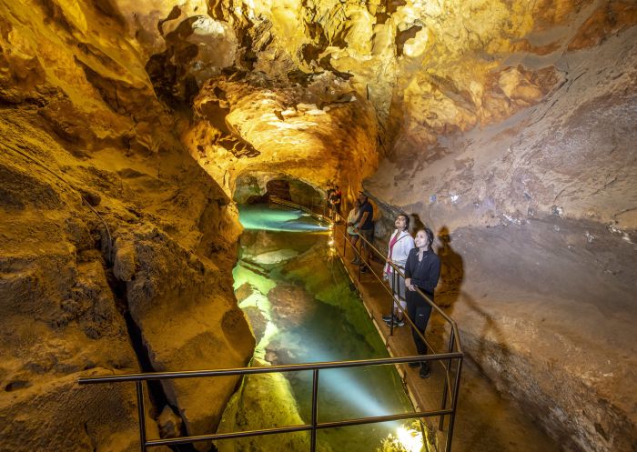 Jenolan Caves, Blue Mountains Small group enjoying a tour through the River Cave system at Jenolan Caves in the Blue Mountains