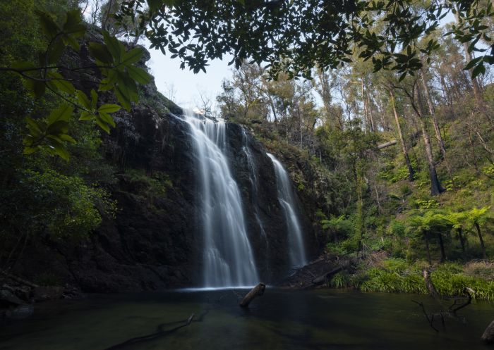 The scenic Boundary Falls waterfall in Gibraltaar Range National Park, Gibratar.