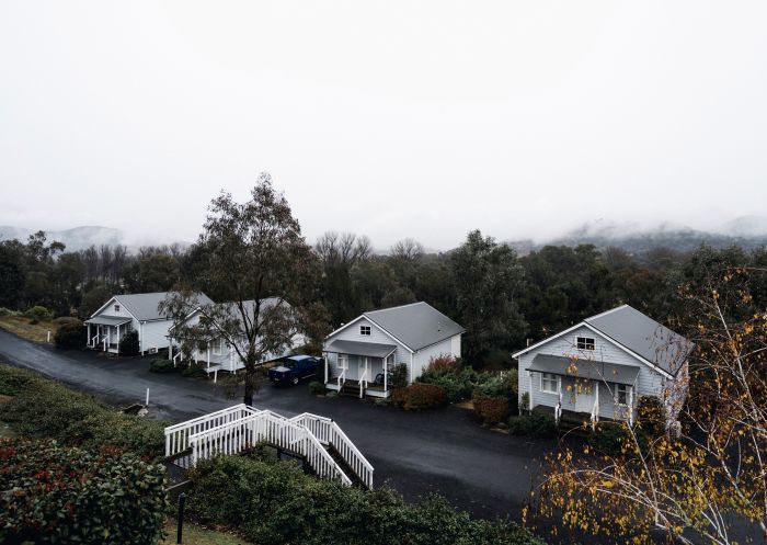Rolling fog across the property at Nimbo Fork Lodge, Killimicat