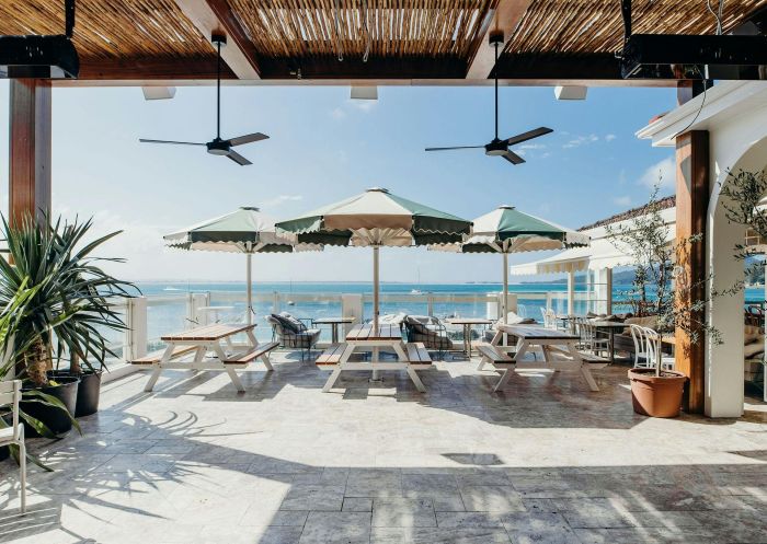 Out on the balcony at the Shoal Bay Country Club - Credit: Shoal Bay Country Club