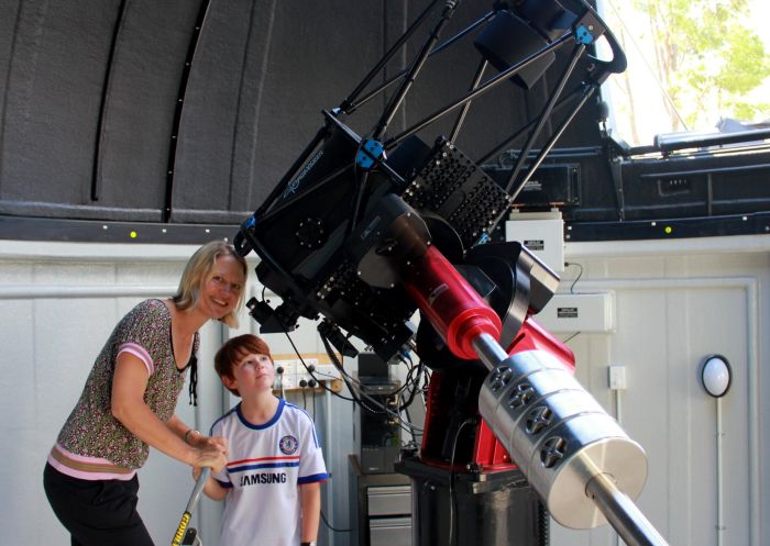 View through a large 17" telescope at Dubbo Observatory, Dubbo