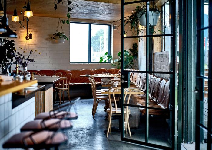 Interior dining space at Flotilla, Newcastle