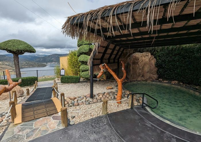 Private pool at the Japanese Bath House, Lithgow