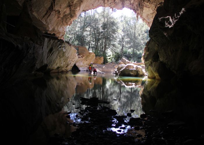 Abercrombie Caves in Abercrombie Karst Conservation Reserve, near Bathurst An entrance to the Abercrombie Caves, near Bathurst